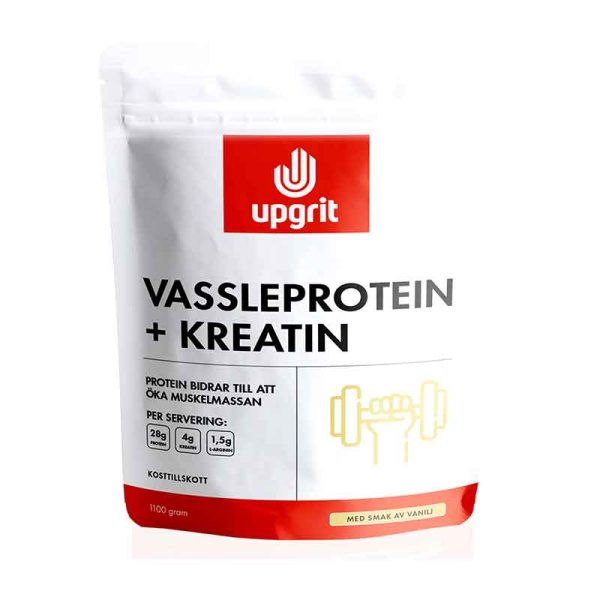 Vassleprotein + Kreatin, Vanilj - 1100 gram